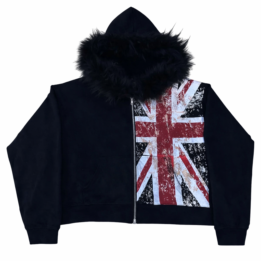 UK Fur Hood Zip Up