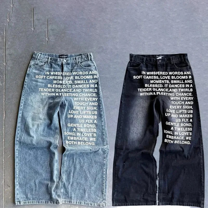Japanese Poem Denim Blue