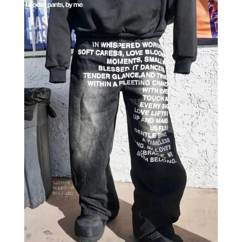 Japanese Poem Denim Black