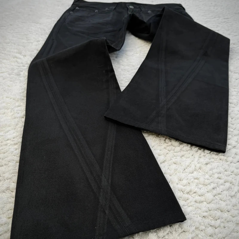 Xray Waxed Flared Denim