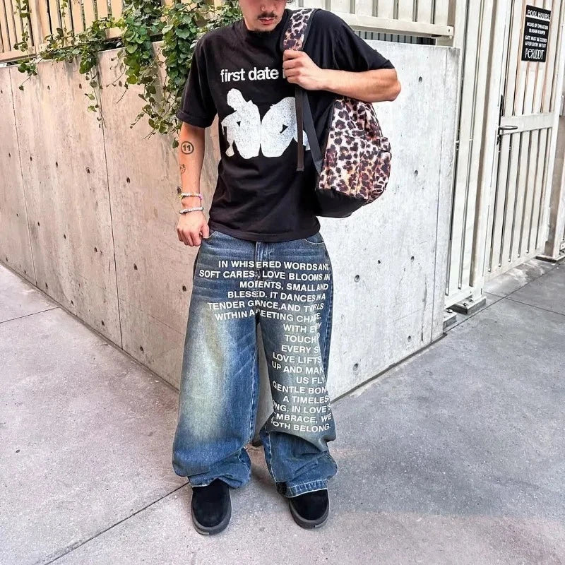 Japanese Poem Denim Blue